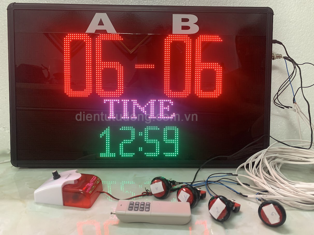 Bảng led điện tử hiển thị tỷ số bóng đá Bảng led điện tử hiển thị tỷ số bóng đá